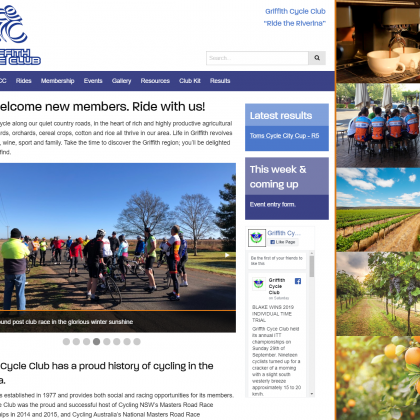 Griffith Cycle Club website